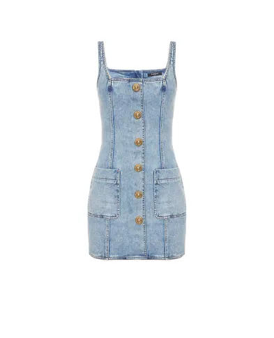 Balmain Сукня міні джинсова - Артикул: GF1R2531DG11
