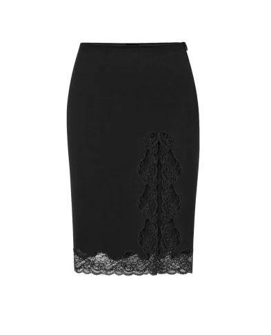 Balmain Спідниця міді з мереживом - Артикул: SK0000000082