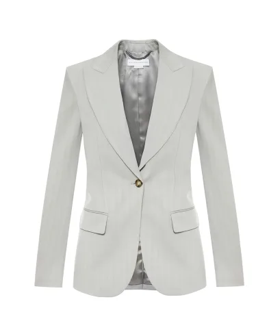 Stella McCartney Блейзер однобортный из шерсти - Артикул: 6501373HU705