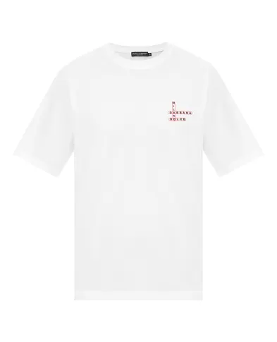 Dolce&Gabbana Футболка с принтом логотипа - Артикул: G8PN9T-G7QAV