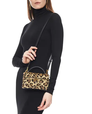 Saint Laurent Сумка GABY из кожи с ворсом пони - Артикул: 798098-AAE6T