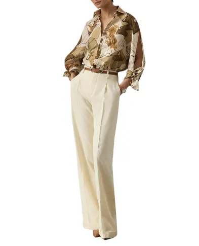 Ralph Lauren Collection Блуза з шовку з принтом Karen Diary - Артикул: 290P00352001