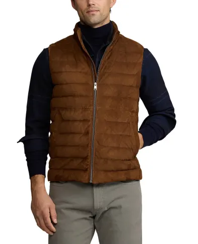 Ralph Lauren Purple Label Замшевый жилет - Артикул: 790957978001
