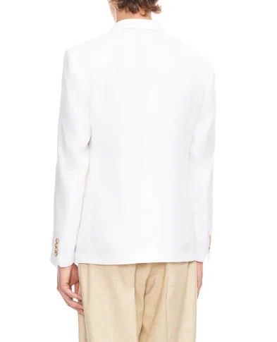 Dolce&Gabbana Пиджак двубортный из льна - Артикул: G2NW1T-GK326