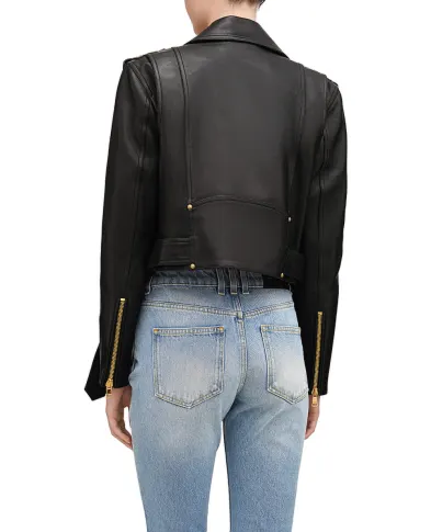 Balmain Кожаная косуха - Артикул: DF1TD205LC62