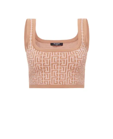 Balmain Вовняний топ - Артикул: XF1AA035KB02-s