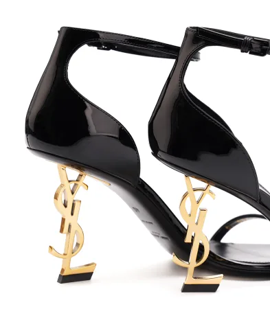 Saint Laurent Кожаные босоножки Opyum - Артикул: 557679-1TV1A