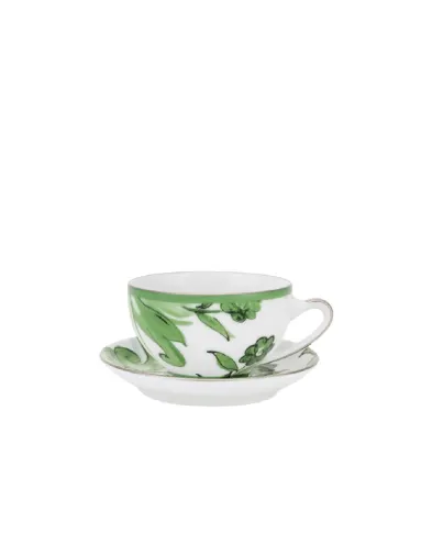 Dolce&Gabbana Чайная чашка с блюдцем из фарфора - Артикул: TC0102-TCA40