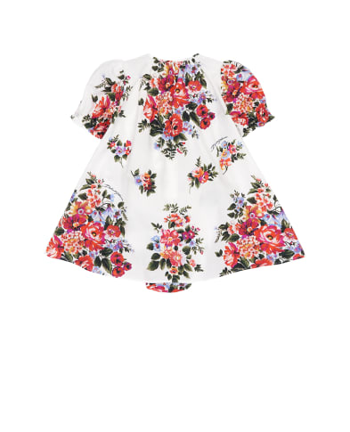 Dolce&Gabbana Детское платье с цветочным принтом - Артикул: L24DQ3-HS5UY