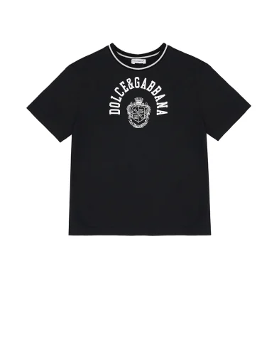 Dolce&Gabbana Детская футболка с принтом - Артикул: L4JTHV-G7PTO-S