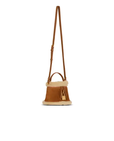 Balmain Сумка Pulse Vanity з овечої замші - Артикул: HN1BH004LMOS