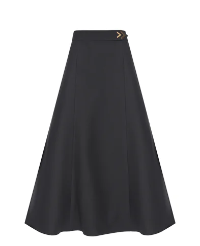 Valentino Спідниця VGold Crepe Couture з вовни та шовку - Артикул: 9B3RAFD51CF