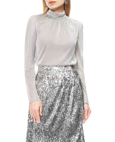 Dolce&Gabbana Топ из трикотажа ламе - Артикул: F7BD6T-HU7WC