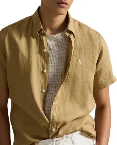 Polo Ralph Lauren Рубашка с коротким рукавом из льна - Артикул: 710968912502