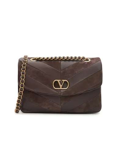 Valentino Сумка Djuna Medium із замші та шкіри наппа - Артикул: 9W2B0T55TIE