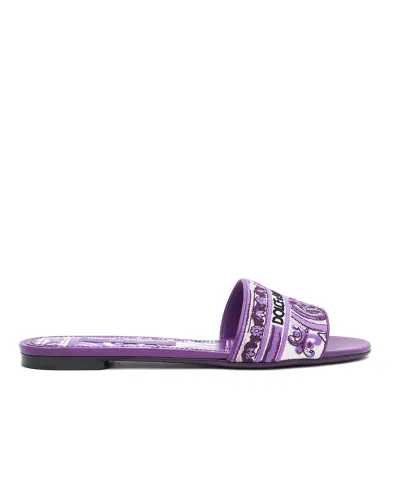 Dolce&Gabbana Мюли с вышивкой - Артикул: CQ0571-AV804
