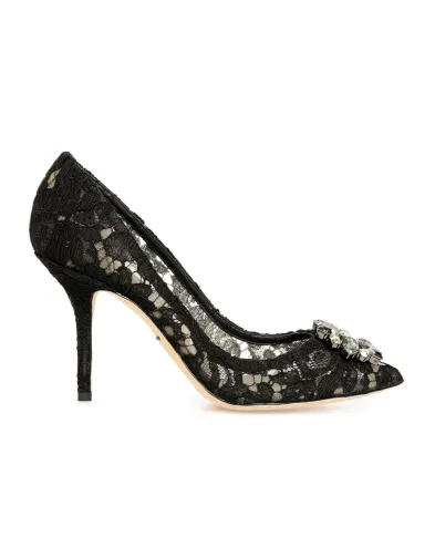 Dolce&Gabbana Мереживні човники Rainbow Lace - Артикул: CD0101-AL198