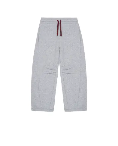 Dolce&Gabbana Детские спортивные флисовые брюки с вышивкой (костюм) - Артикул: L4JPLI-G7PUY-B