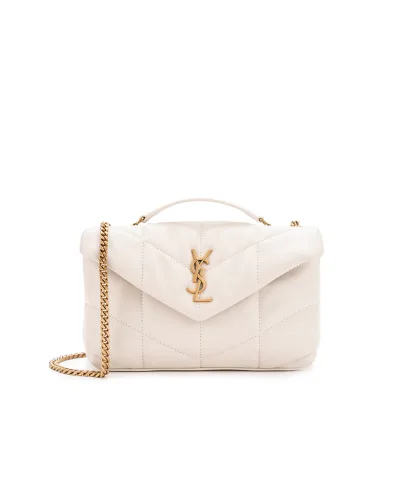 Saint Laurent Кожаная сумка Loulou Puffer Toy - Артикул: 759337-1EL07