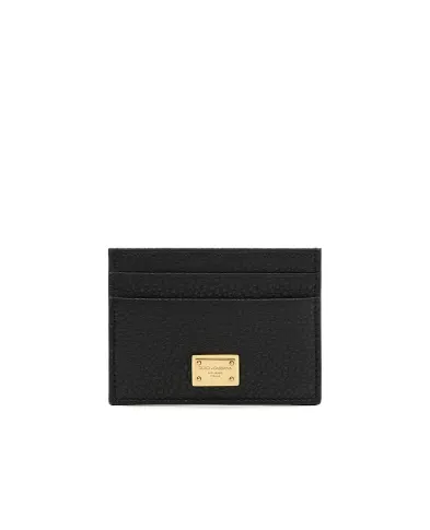 Dolce&Gabbana Визитница с логотипом из кожи - Артикул: BI0330-A0841