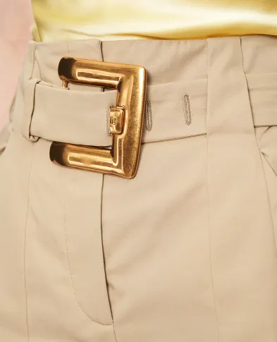 Balmain Шорты Grain de poudre с поясом - Артикул: GF1PA375CG43