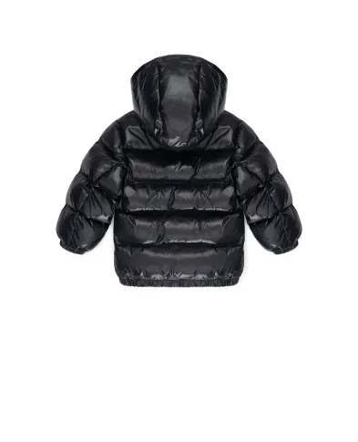 Dolce&Gabbana Детский пуховик с монограммой логотипа - Артикул: L4JB6F-G7PK1-S