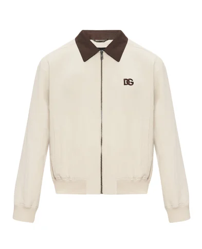 Dolce&Gabbana Куртка-бомбер из льна и шелка - Артикул: G9BODZ-FUTAZ