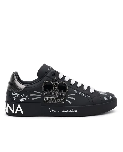 Dolce&Gabbana Кеды Portofino из кожи - Артикул: CS1760-AZ268