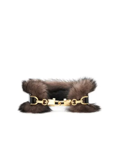 Dolce&Gabbana Плечевой ремень для сумки из меха овчины и телячьей кожи - Артикул: BI3491-A0525