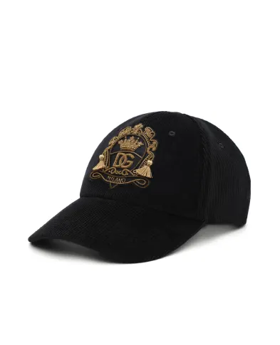 Dolce&Gabbana Кепка-бейсболка из вельвета - Артикул: GH954Z-FUWFM