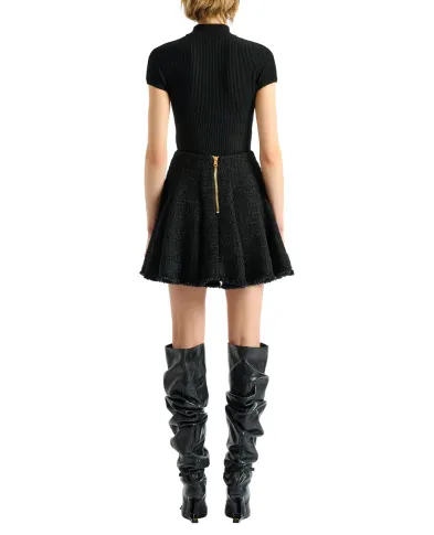 Balmain Спідниця з твіду - Артикул: HF1LA680XM07