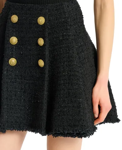 Balmain Спідниця з твіду - Артикул: HF1LA680XM07