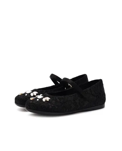 Dolce&Gabbana Дитячі шкіряні балетки - Артикул: D20057-A9158