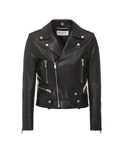 Saint Laurent Кожаная косуха - Артикул: 481862-Y5YA2