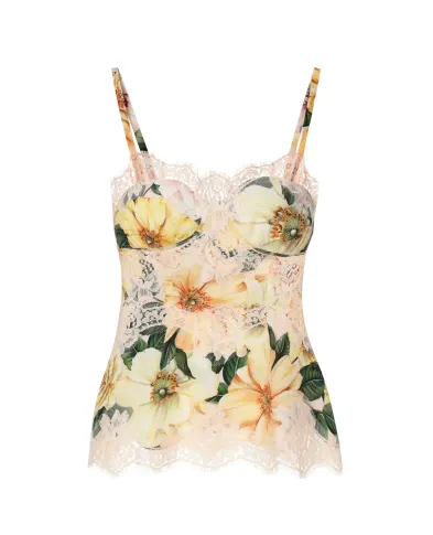 Dolce&Gabbana Шовковий топ - Артикул: F74E1T-FSA0E