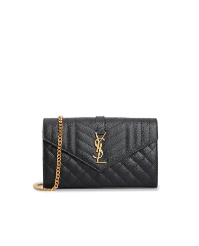 Saint Laurent Шкіряна сумка Envelope Chain Wallet - Артикул: 620280-BOW91