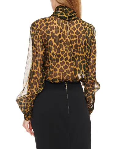 Saint Laurent Блуза из шёлка - Артикул: 851373-Y5J72