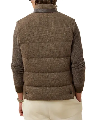 Ralph Lauren Purple Label Пуховый жилет Whitwell из шерстяной смеси - Артикул: 790982907001