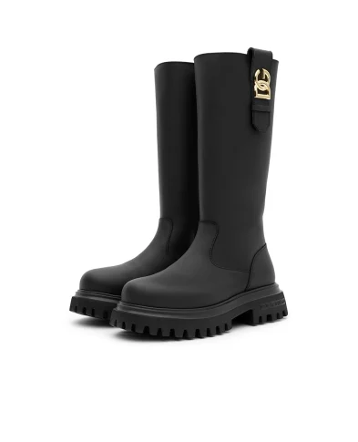 Dolce&Gabbana Детские сапоги из кожи - Артикул: D11344-A6L69-L