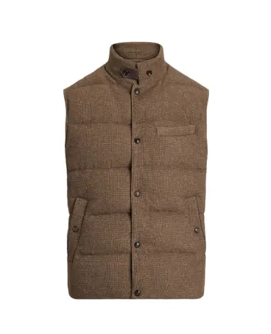 Ralph Lauren Purple Label Пуховый жилет Whitwell из шерстяной смеси - Артикул: 790982907001