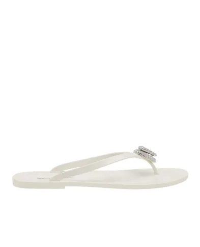 Mach&Mach Шлепанцы Double Heart - Артикул: SS26-S0888-05-GUM-WHT