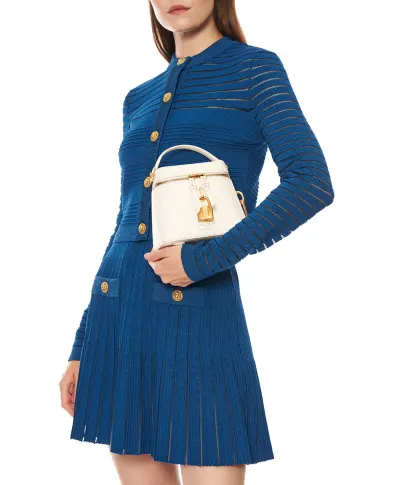 Balmain Сумка Pulse Vanity из овечьей кожи - Артикул: HN1BH004LSW4