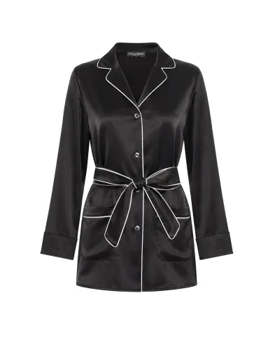 Dolce&Gabbana Пижамная рубашка из шёлка (костюм) - Артикул: F5N53T-FU1AU