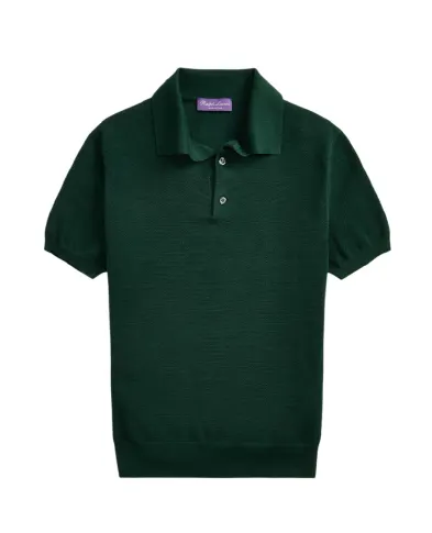 Ralph Lauren Purple Label Хлопковый свитер с короткими рукавами - Артикул: 790957779001