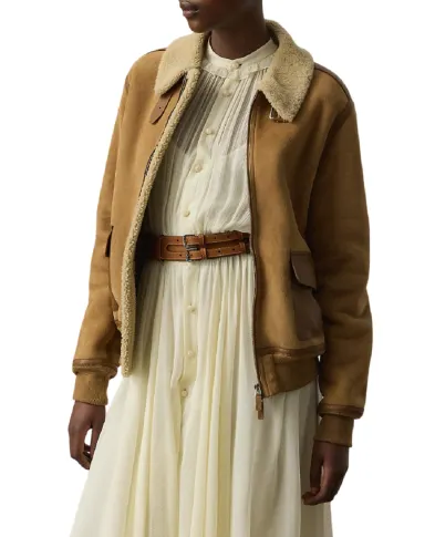 Ralph Lauren Collection Дублянка Morrison із замші та овчини - Артикул: 290P01983001