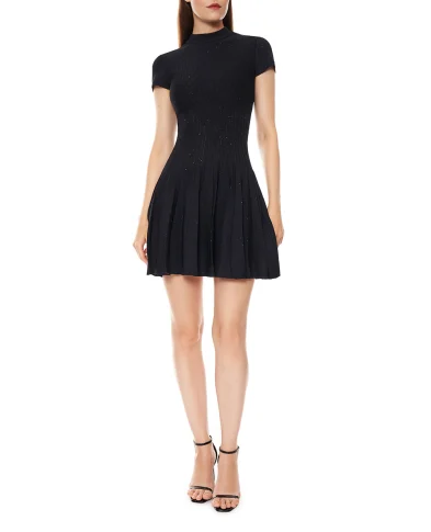 Balmain Сукня міні з ефектом блиску - Артикул: HF1R7510KK04