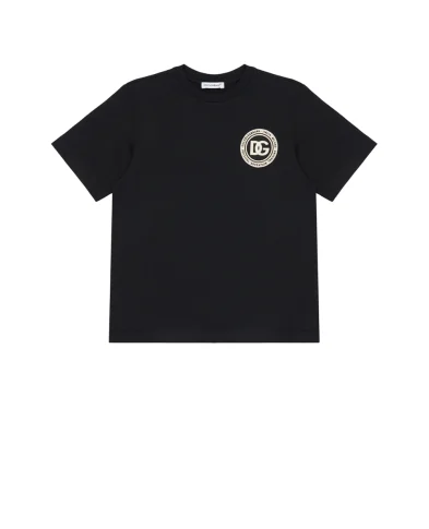 Dolce&Gabbana Детская футболка с аппликацией - Артикул: L4JTHU-G7P1P-B
