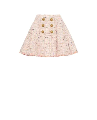 Balmain Юбка из твида - Артикул: HF1LA680XM17