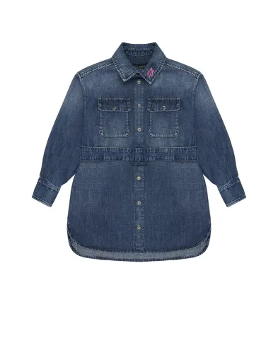 Dolce&Gabbana Детское платье из денима - Артикул: L53DL9-LDE01-B
