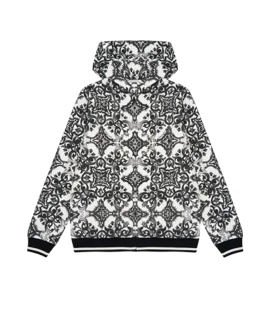 Dolce&Gabbana Дитяча толстовка з принтом майоліка - Артикул: L4JWKG-II7HR-S